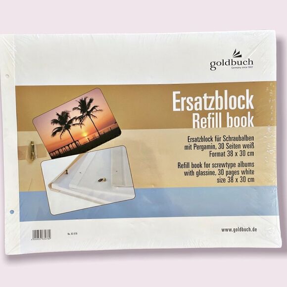 Goldbuch Refill Pad for Screw Type Albums with Glassine Cover NWT - Picture 1 of 9